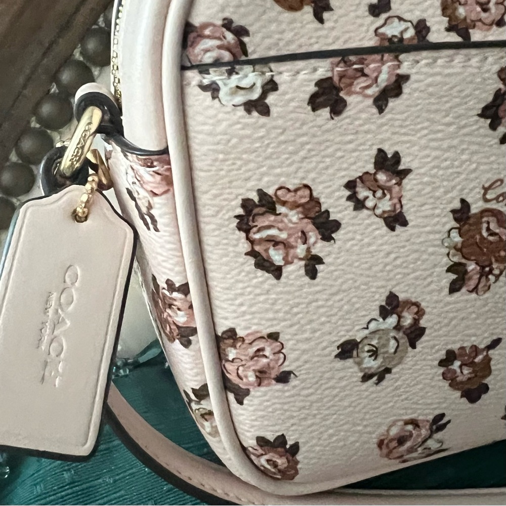 Coach Pink Floral Crossbody Bag - Picture 3 of 9
